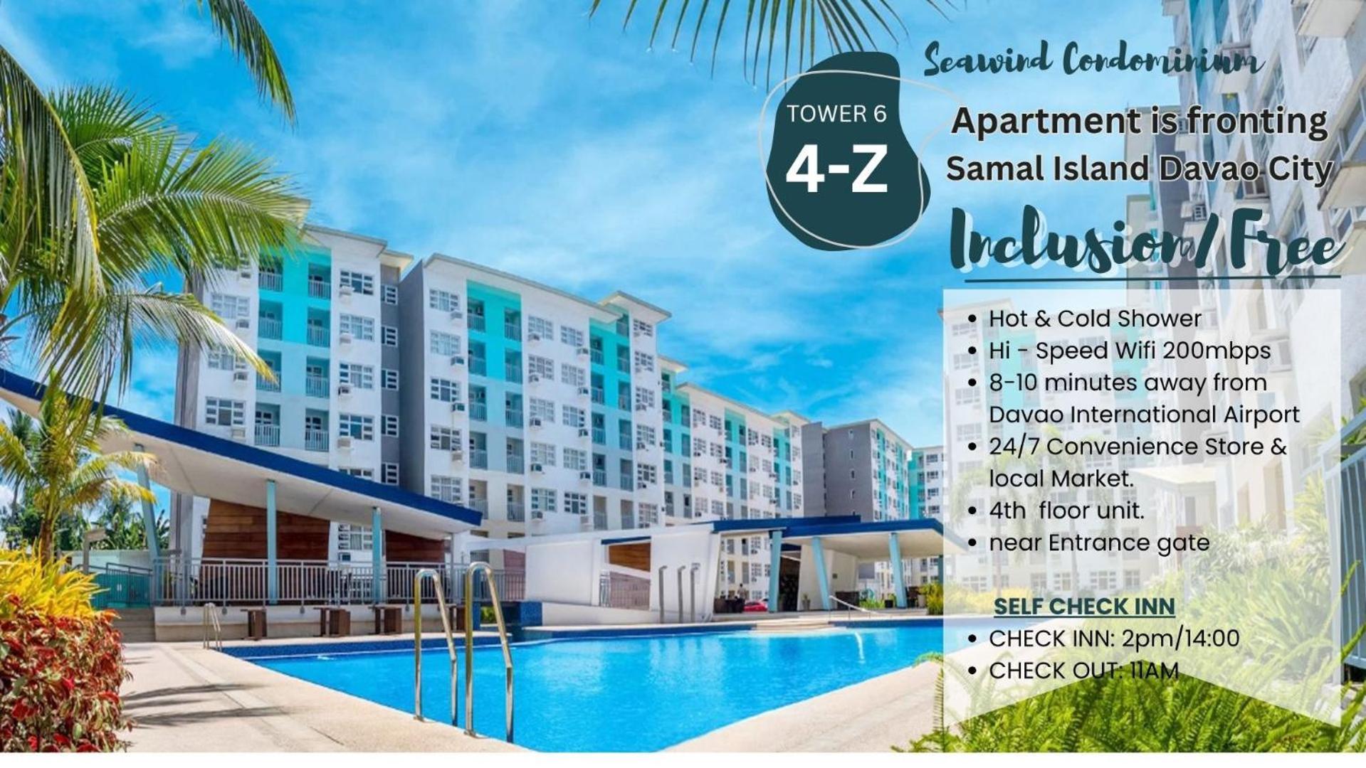 4Th Floor - Sea View Of Seawind Condominium Davao Ngoại thất bức ảnh